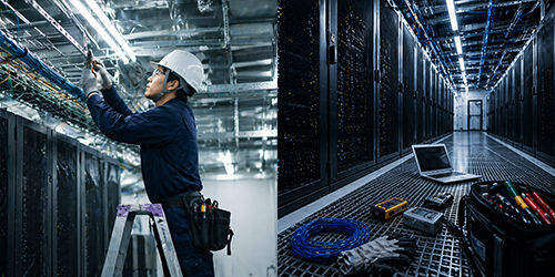 データセンター施工における温度・漏水管理の高度化｜遠隔モニタリング活用例