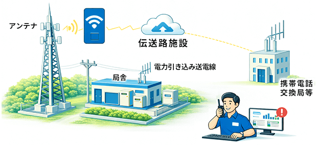 通信インフラ保守・基地局